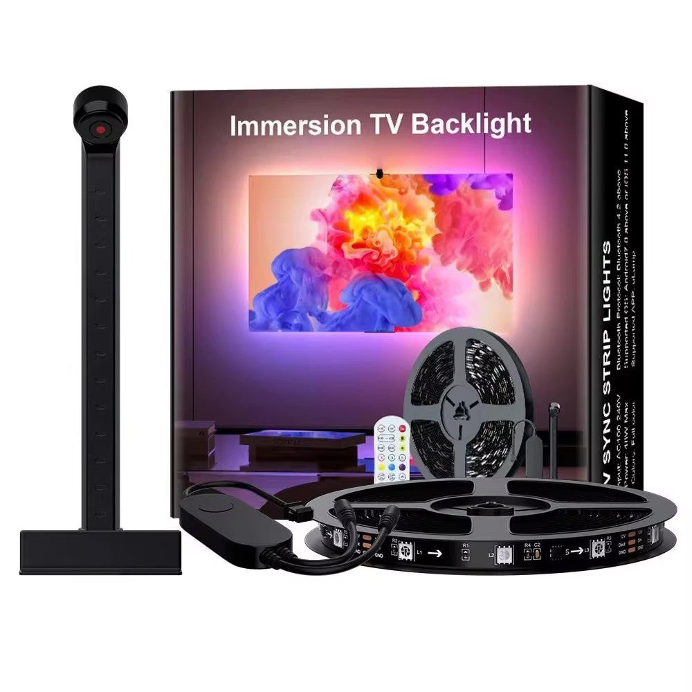 Banda LED RGBIC inteligenta cu camera pentru TV